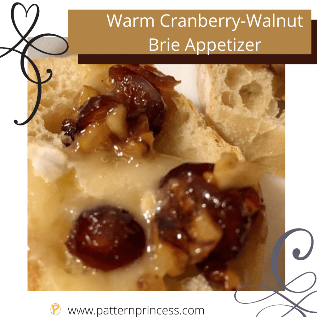 Warm Cranberry-Walnut Brie Appetizer