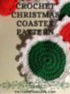 Crochet Christmas Coaster Pattern