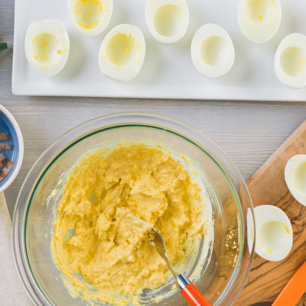 Making Deviled Eggs