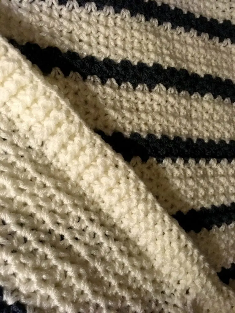 Photo showing the Ribbed Crochet Border