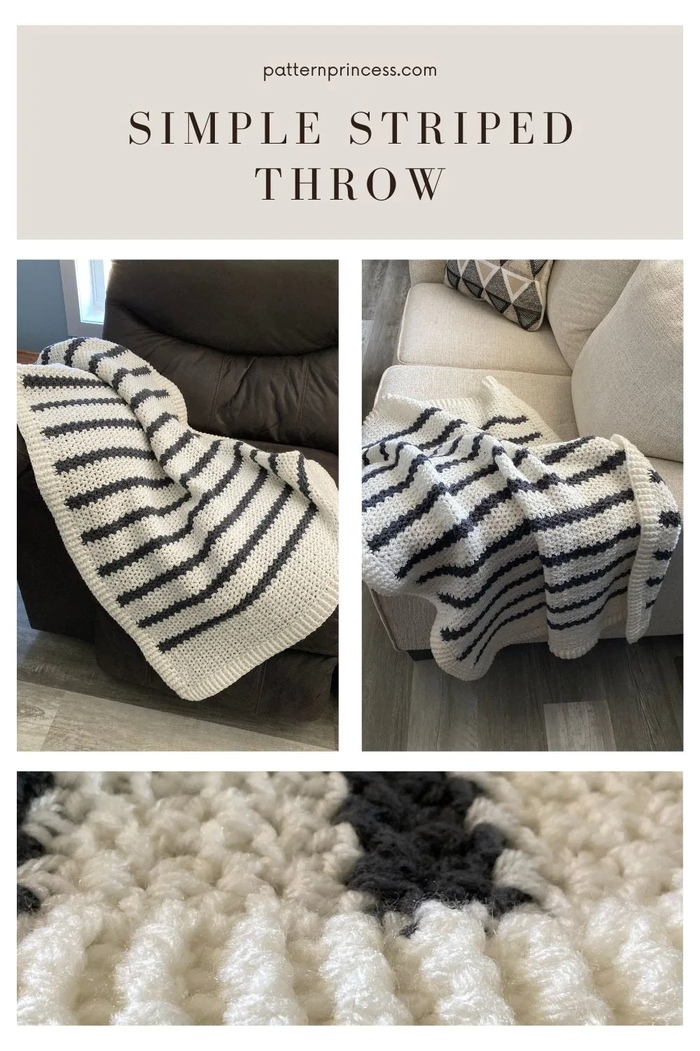 Simple Striped Throw