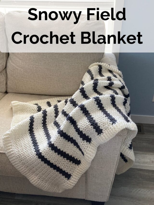 Simple Striped Throw Crochet Pattern