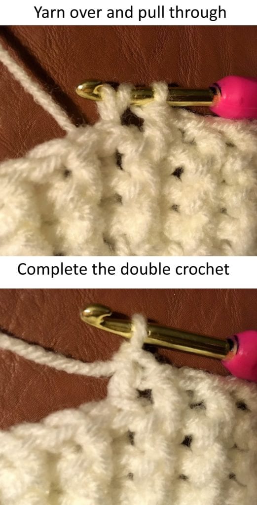 front post double crochet complete
