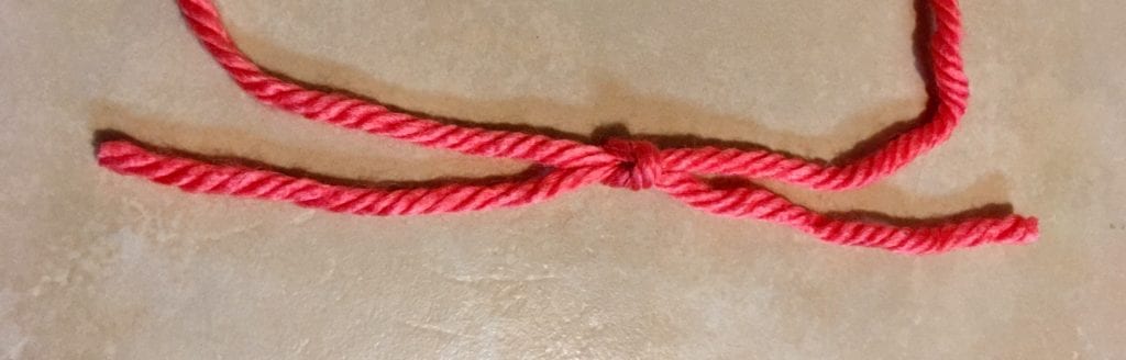 Tied Square Knot 