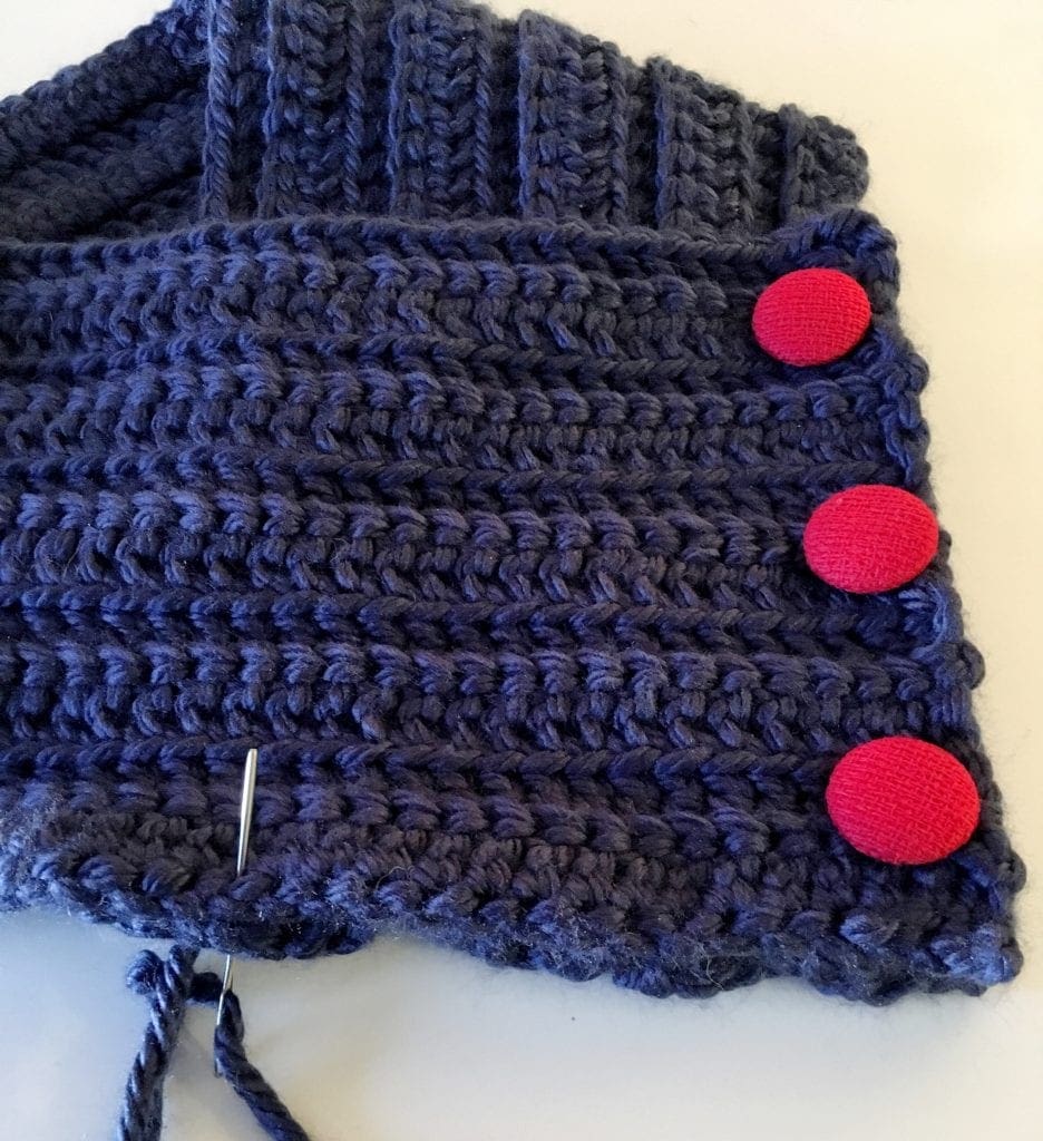 Sewing Neck Warmer together