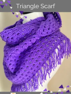Quick Crochet Triangle Scarf