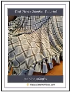 Tied Fleece Blanket Tutorial 1