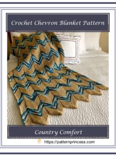 Crochet Chevron Blanket Pattern 1