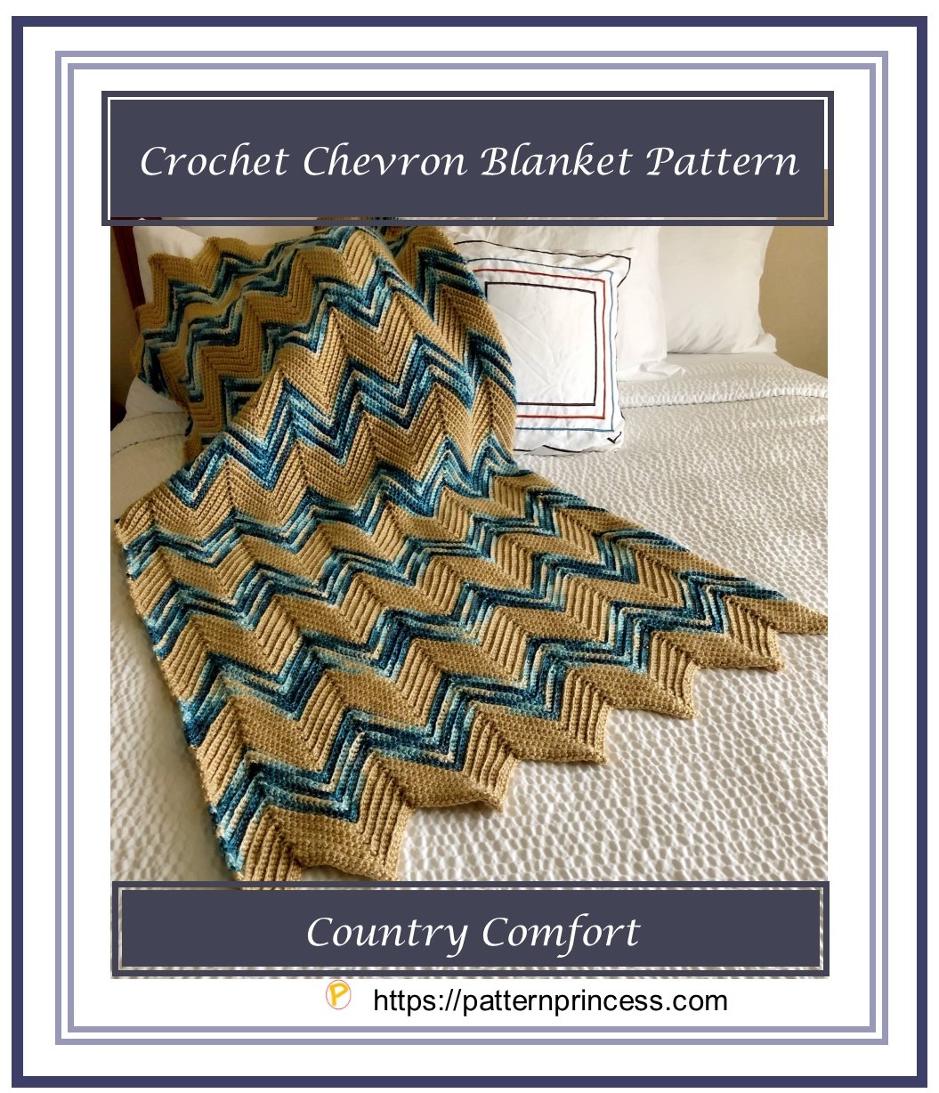 Crochet Chevron Blanket Pattern Pattern Princess