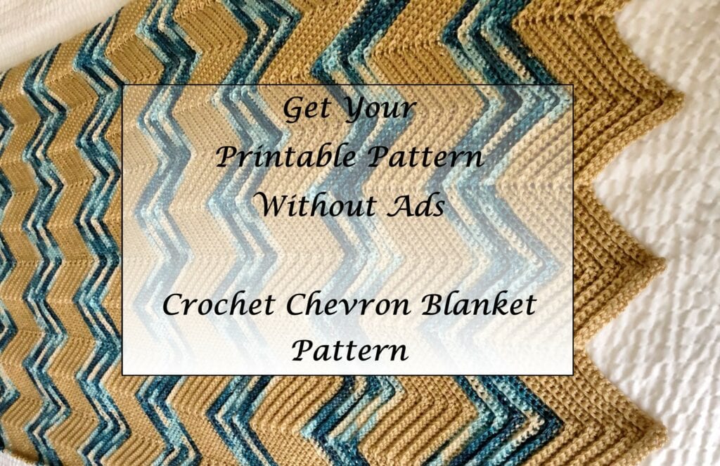 Crochet Chevron Blanket Pattern Printable