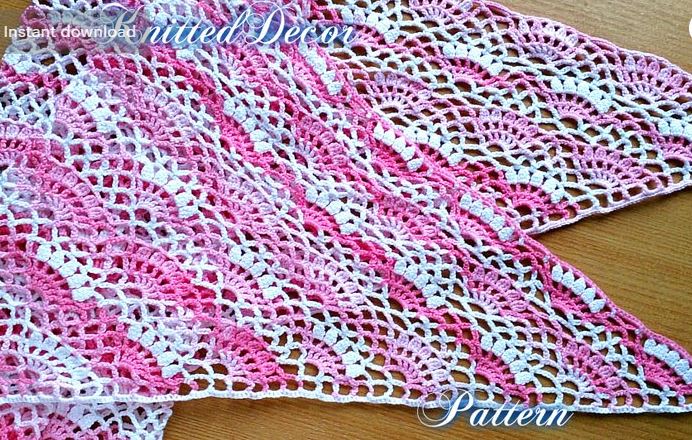 KnittedDecor Lace Crochet Shawl