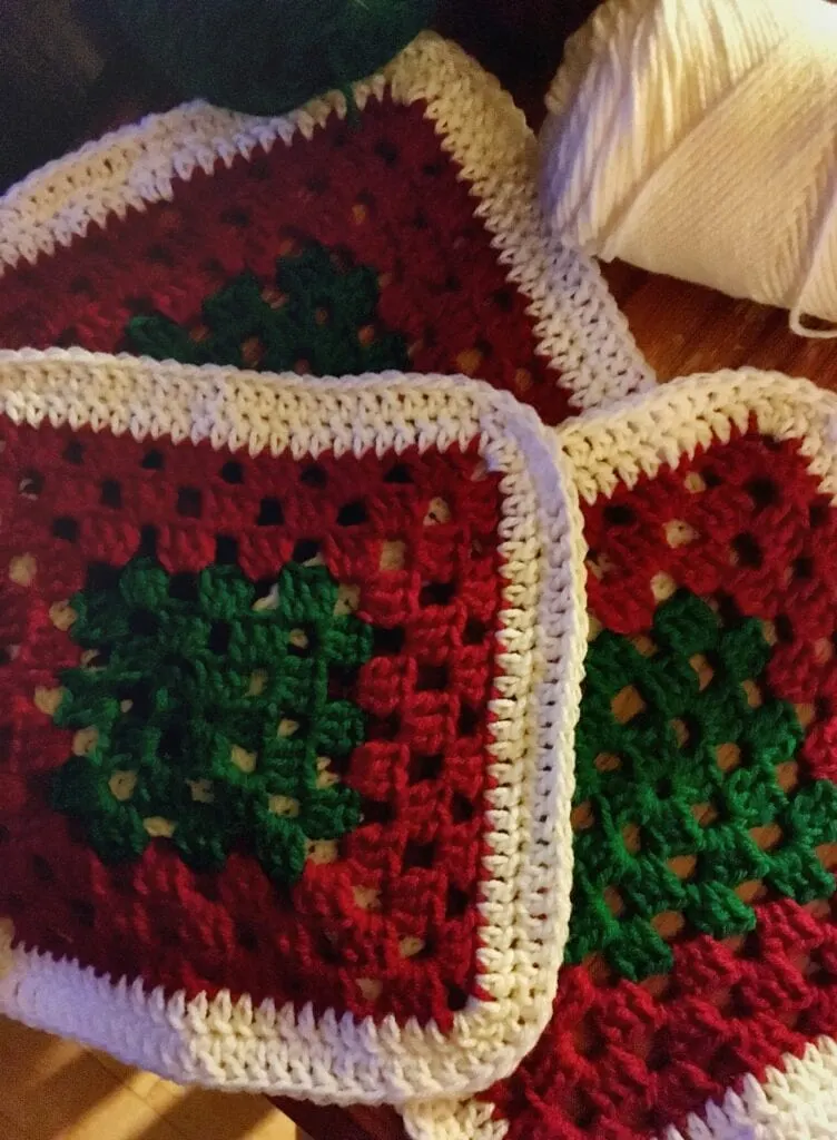 Winter Color Crochet Square