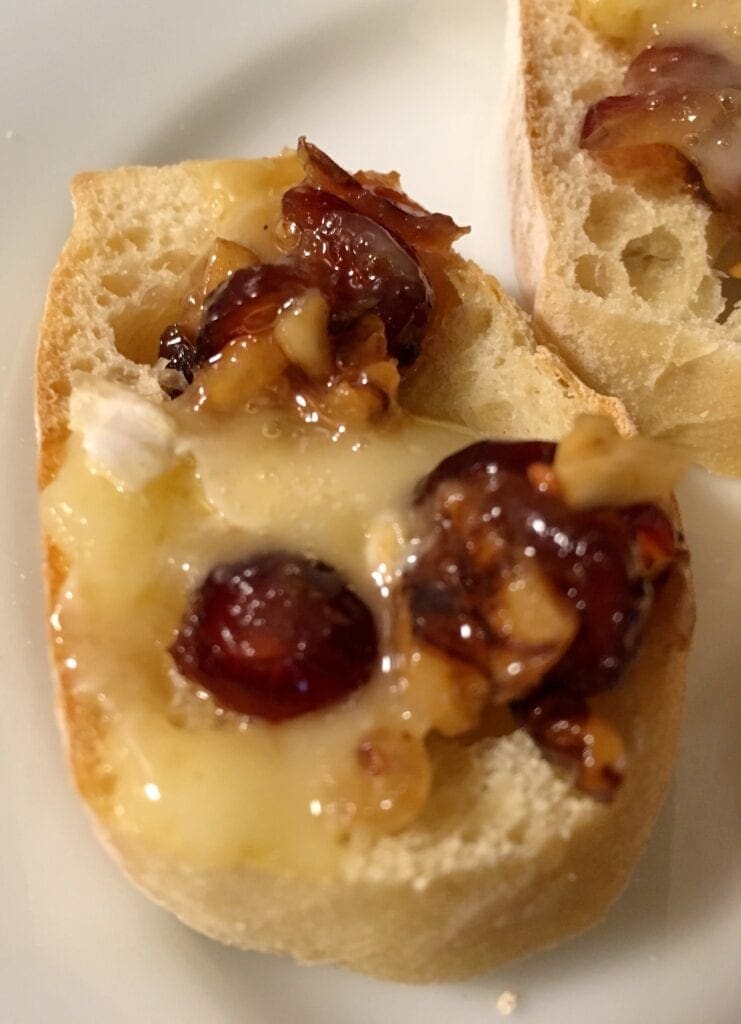 Warm Cranberry-Walnut Brie Appetizer - Pattern Princess