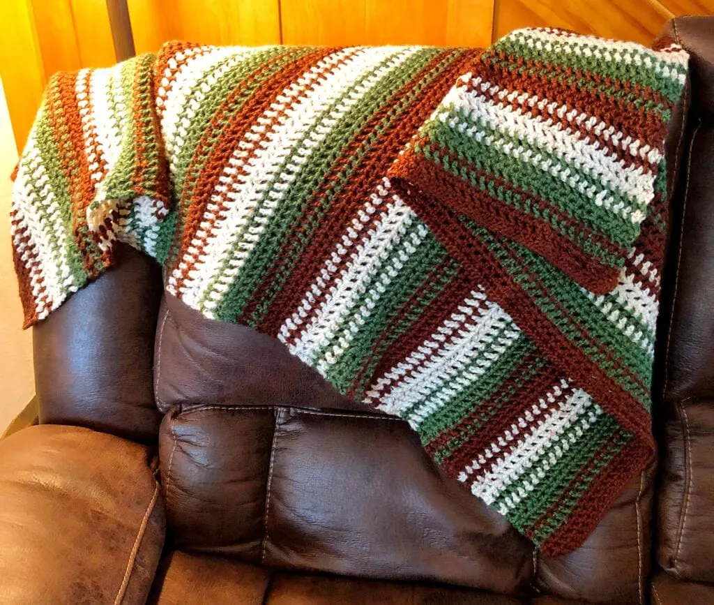 Crochet Blanket Over Couch