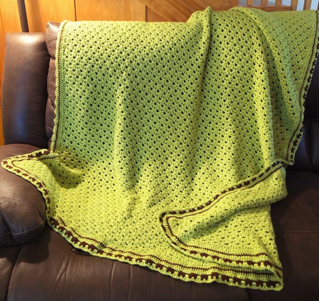 Glorious Springtime Blanket on Sofa