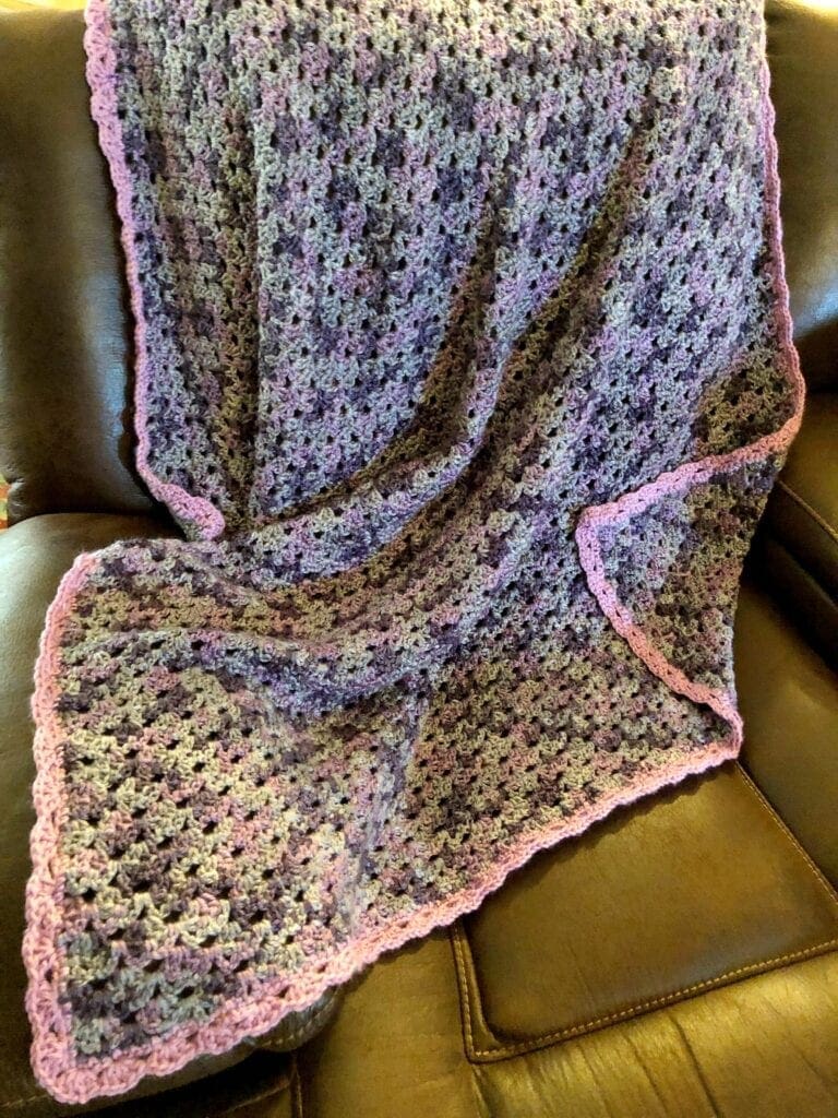 Crochet Modern Baroque Design Throw 