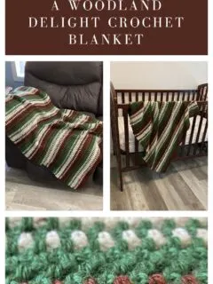 A Woodland Delight crochet blanket