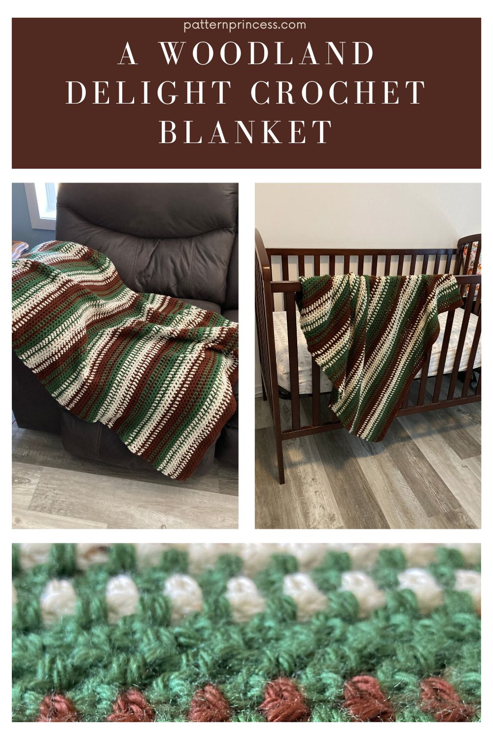 A Woodland Delight crochet blanket