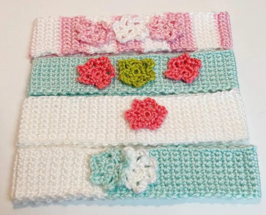 Embellished Crochet Headbands