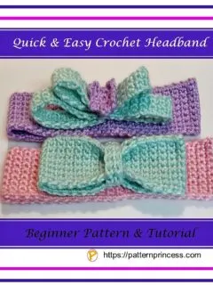 Quick and Easy Crochet Headband 1