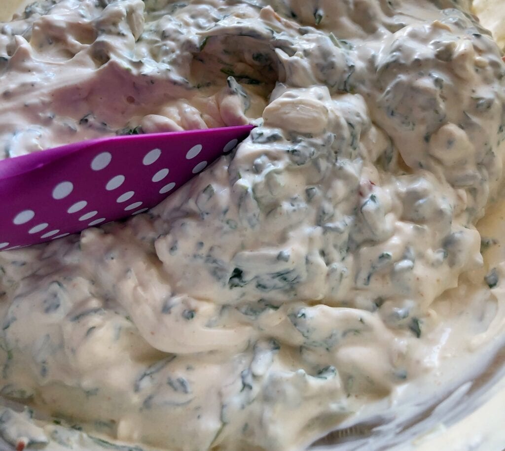 Cold Dip Mixed and Ready for Serving