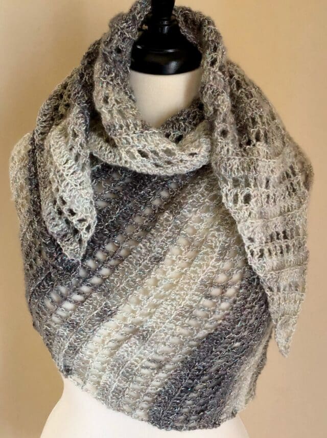 Silver Bells Crochet Shawl Wrap - Pattern Princess