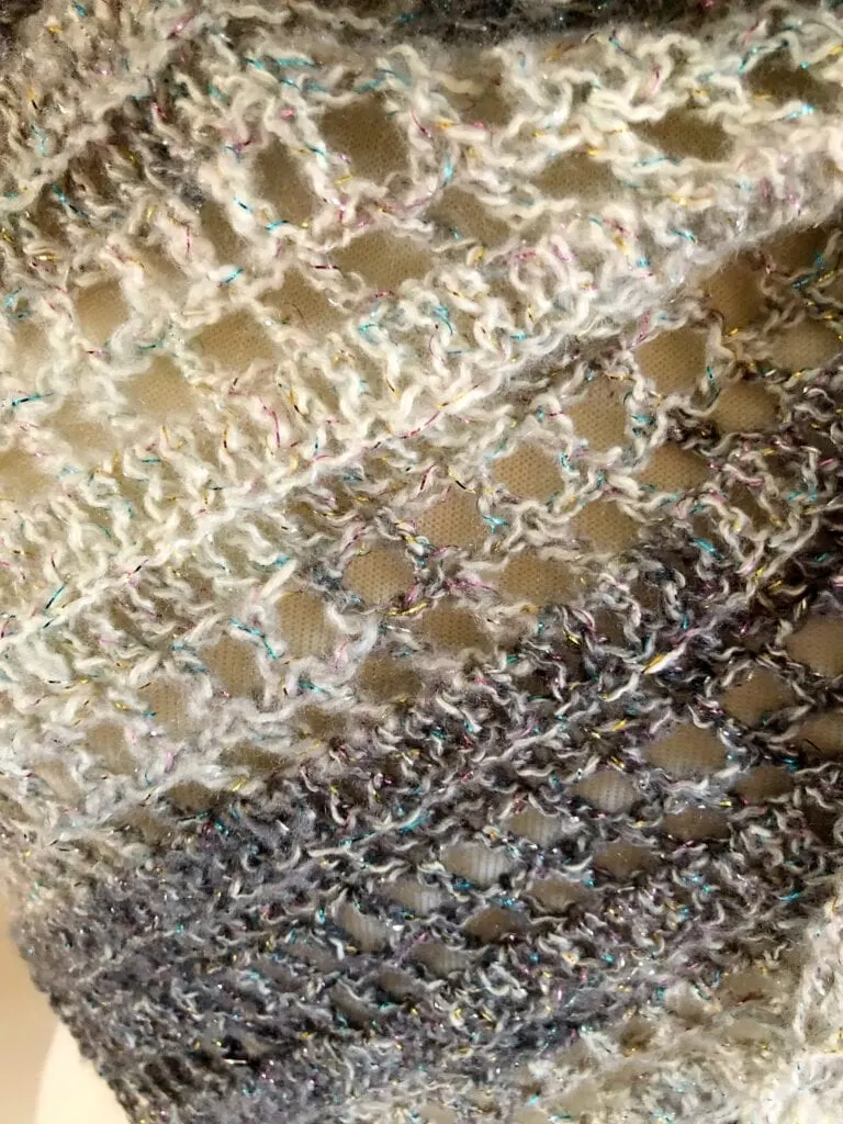 Close up of Yarn and Stitches