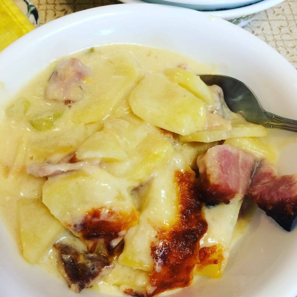 Cheese, Ham and Potatoes so delicious