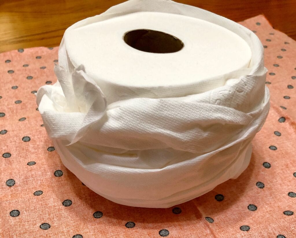Toilet Paper Loosely Rolled Back up