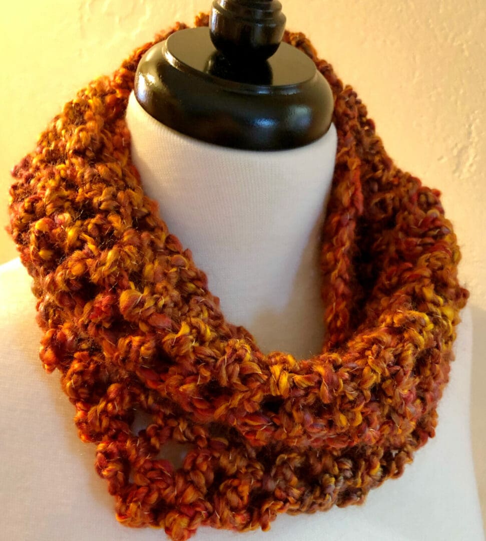 Golden Harvest Infinity Cowl Crochet Pattern - Pattern Princess