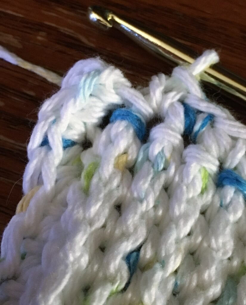 Slip Stitch into the First Single Crochet
