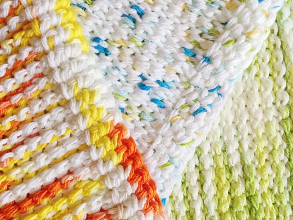 Colorful Crocheted SPA Washcloths