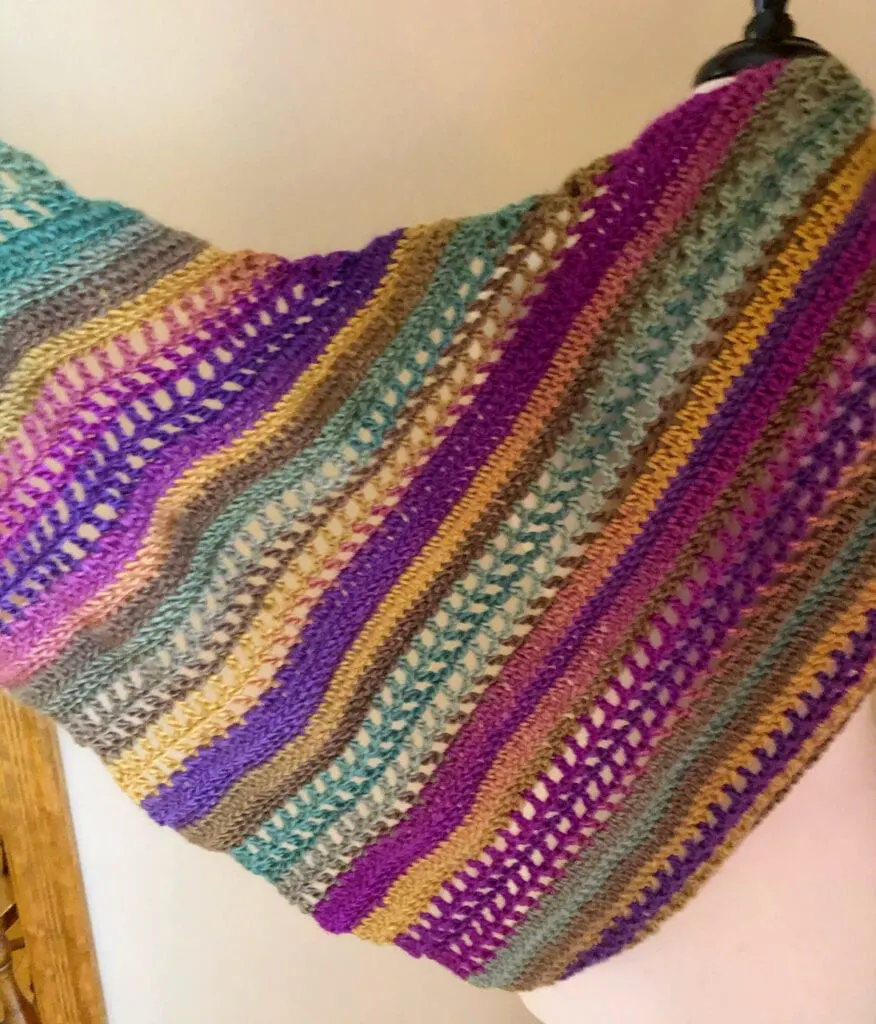 Stunning Colorful Crochet Shawl Pattern