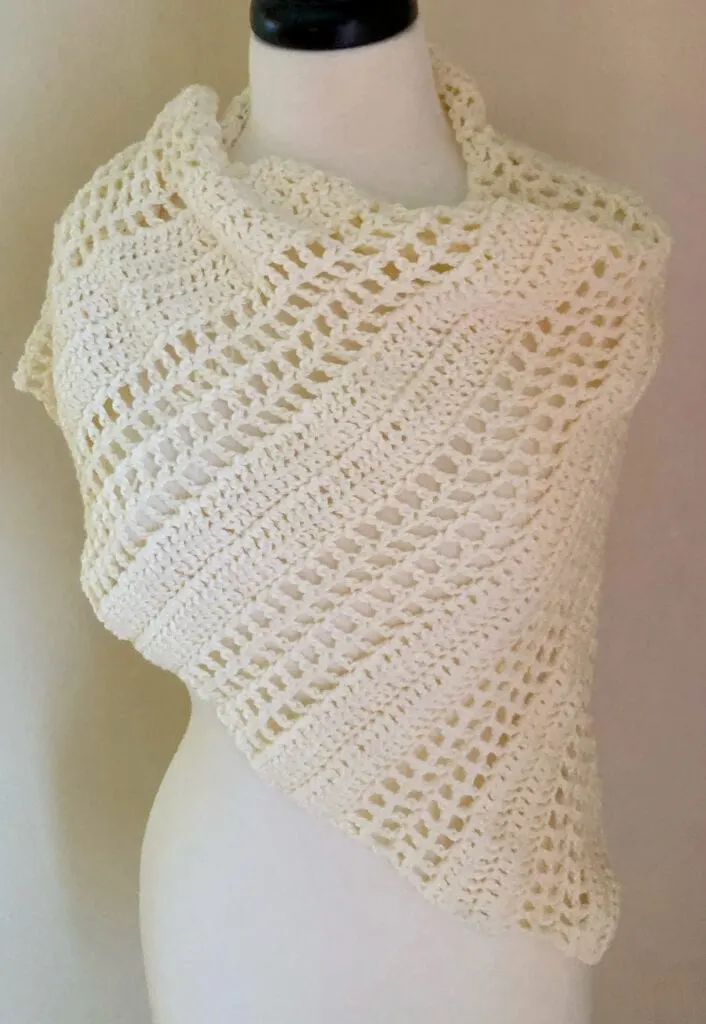 Crochet Asymmetrical Scarf 