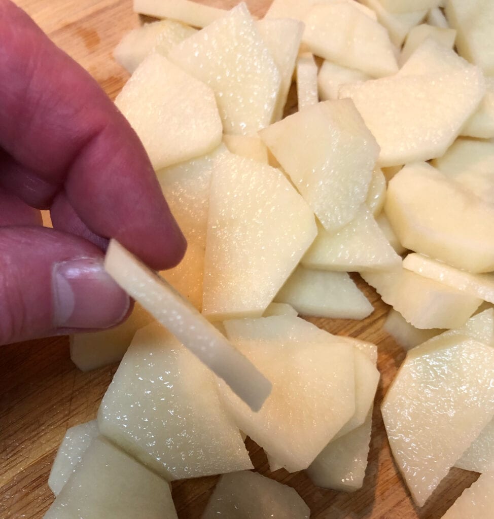 Slicing the Potatoes