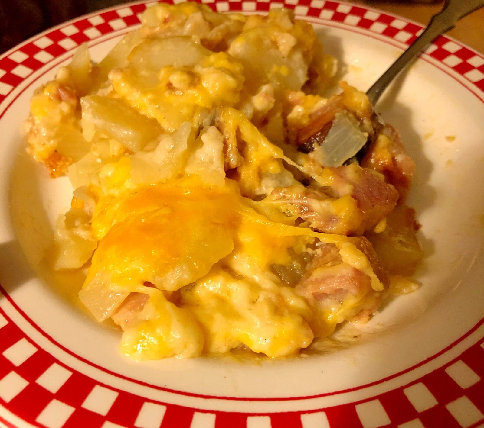 Old Fashion Scalloped Potatoes and Ham Pattern Princess