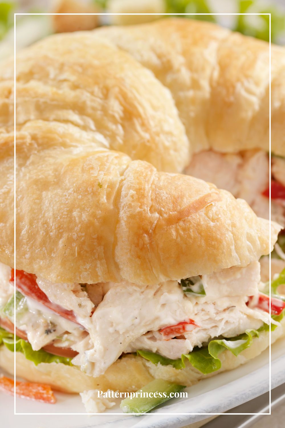 Chicken Salad for a Crowd on a Croissant