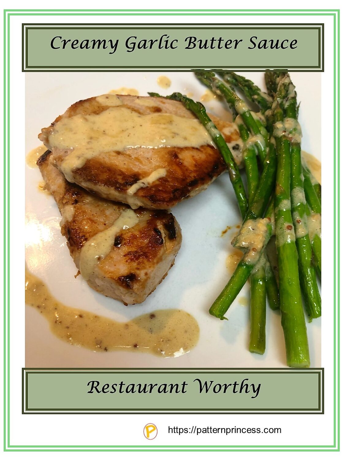 Creamy Garlic Butter Sauce Pattern Princess