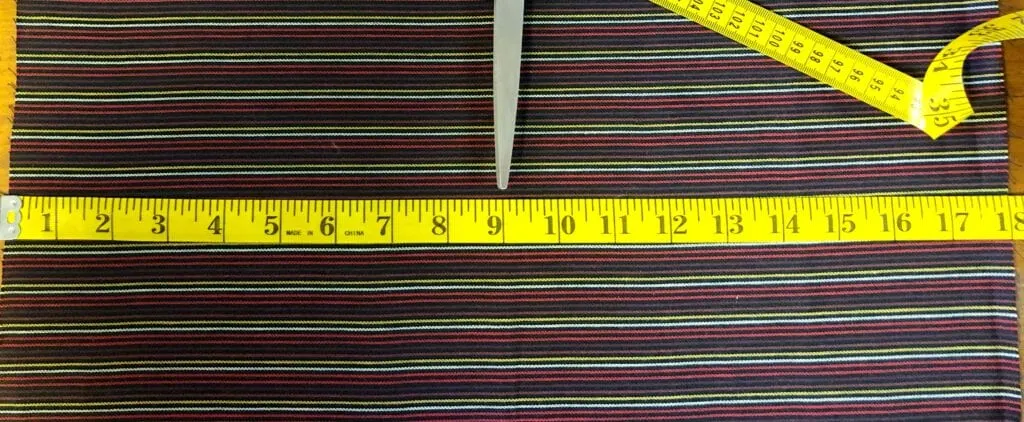 Measuring the Width of a Fat Quarter of Fabric