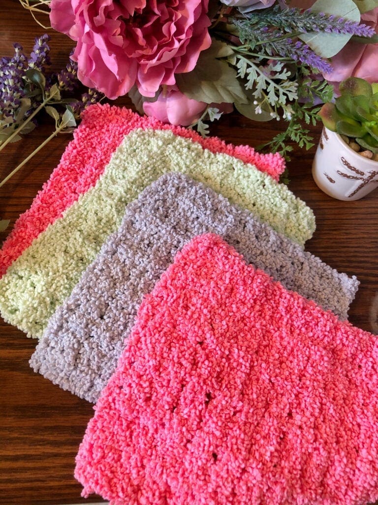 Easy Crochet Plush Washcloth