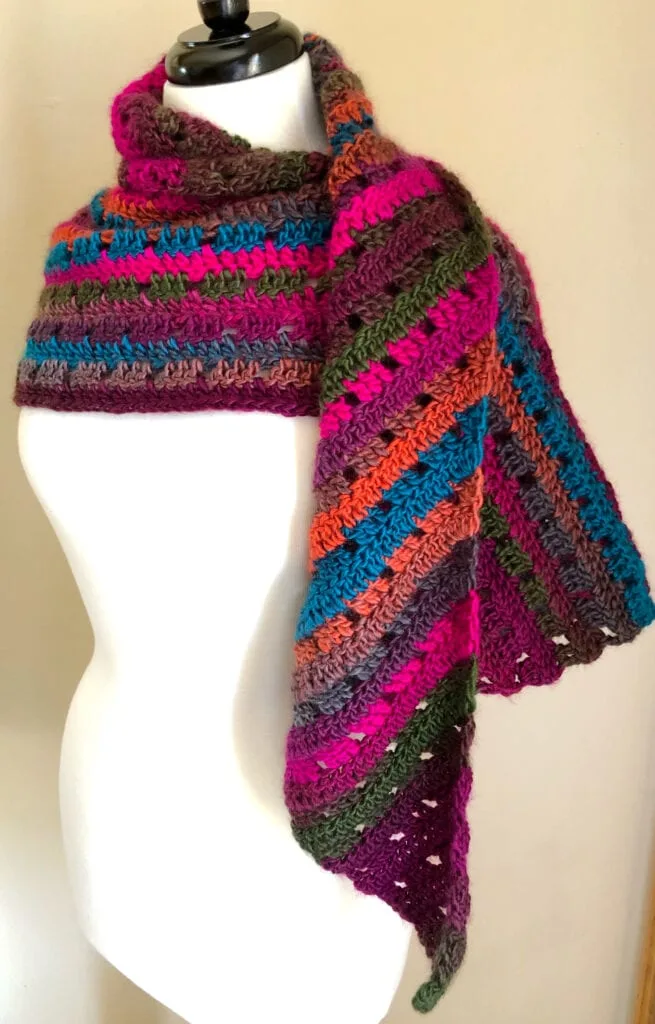 Easy Beginner Crochet Wrap Styled