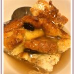 Old Fashion Bread Pudding with Vanilla Sauce