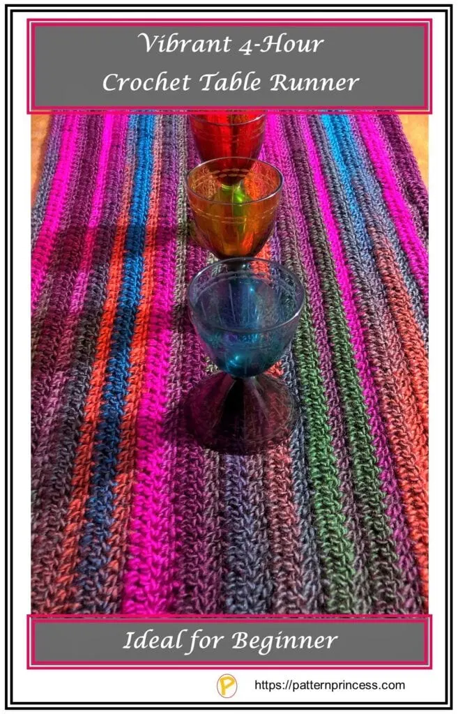 Vibrant 4-Hour Crochet Table Runner