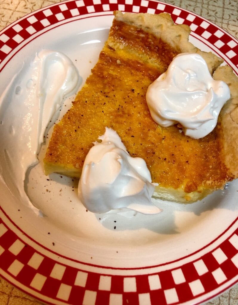 Custard Pie with Whipped Topping