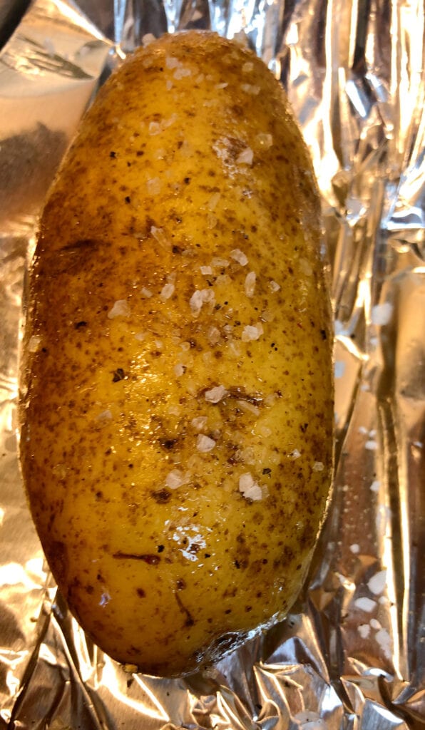 Prepping Potatoes for Baking