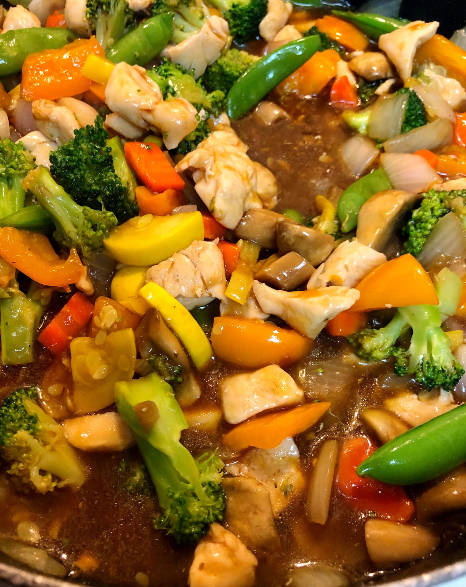 Chicken & Vegetables in Brown Sauce Pattern Princess