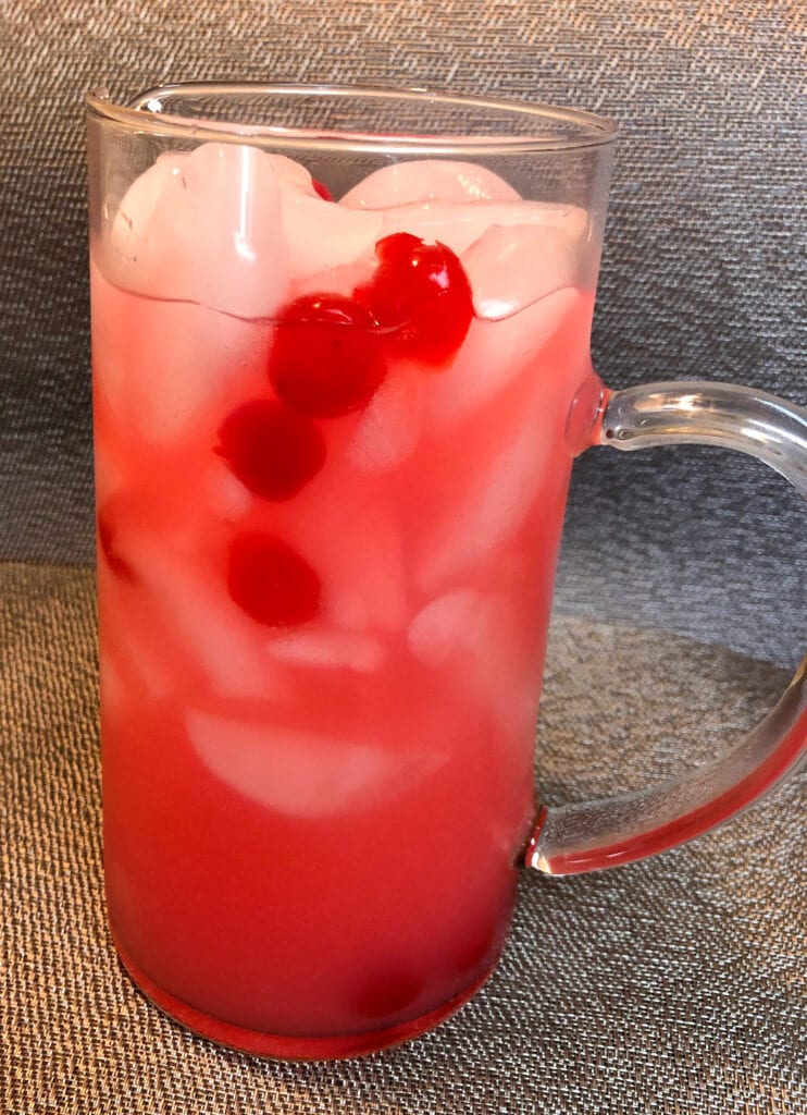 Pitcher of Refreshing Cherry Lemonade
