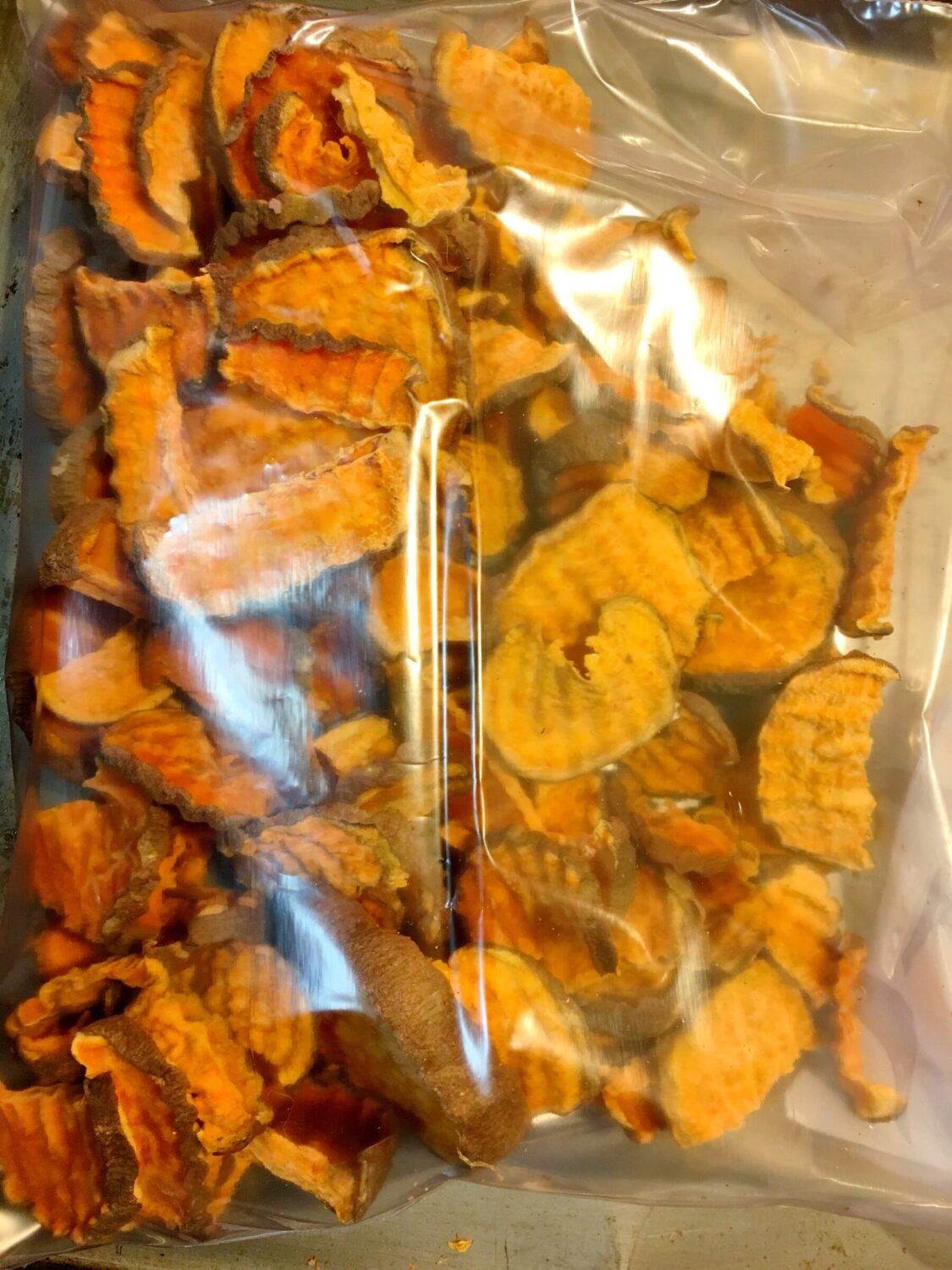 Storing Dried Yam Treats for Dog