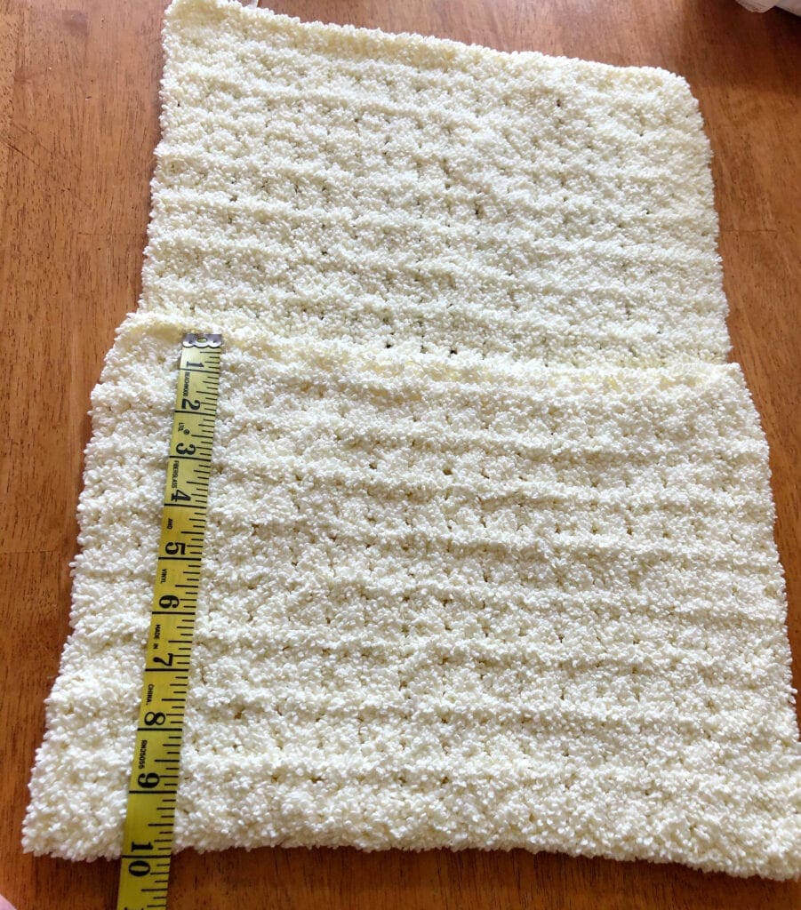 Measuring Both Sides of the Crochet Project