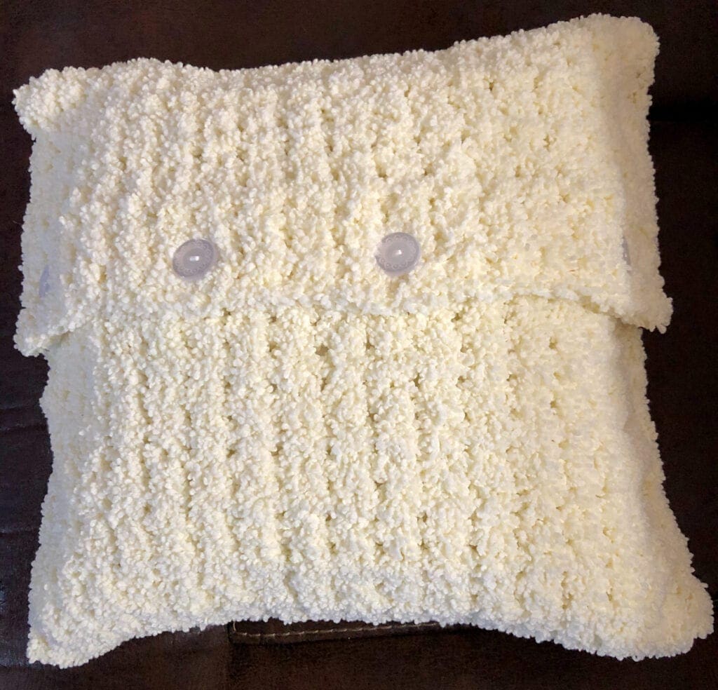 Crochet Throw Pillow Cover